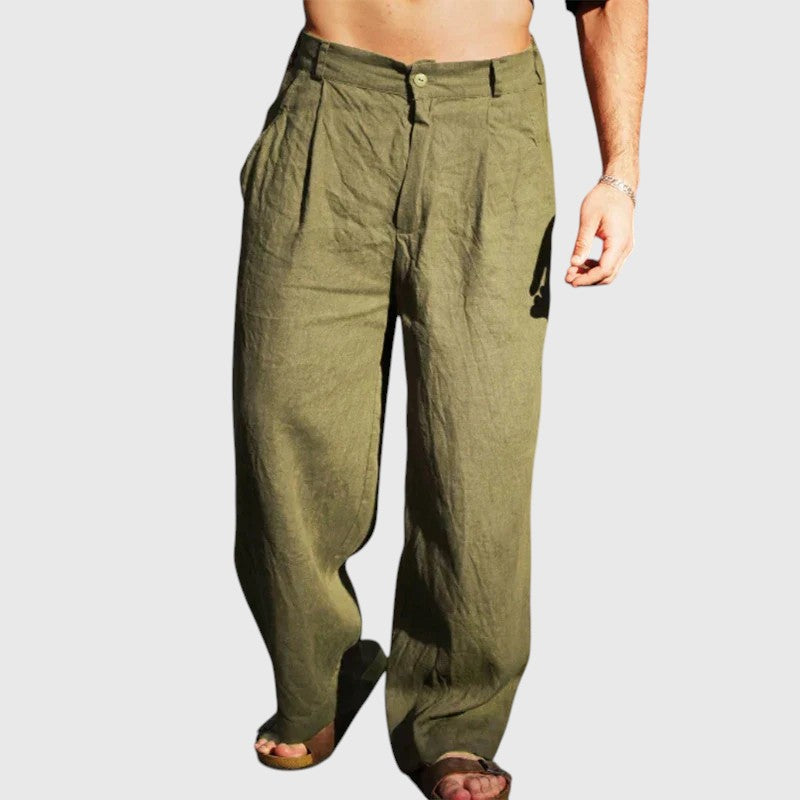 BRUCE™ | WIDE-LEG LINEN PANTS