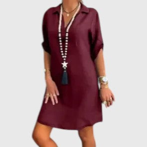 JENNIFEER™ | LINEN MINI DRESS