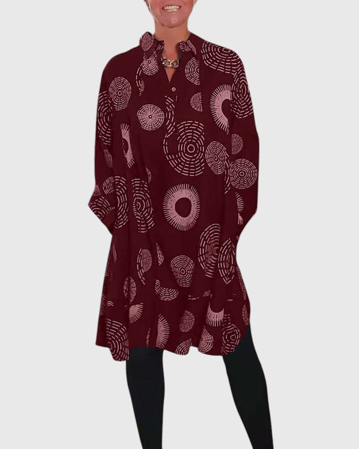 SHERIE™ | GEOMETRIC WRAP DRESS