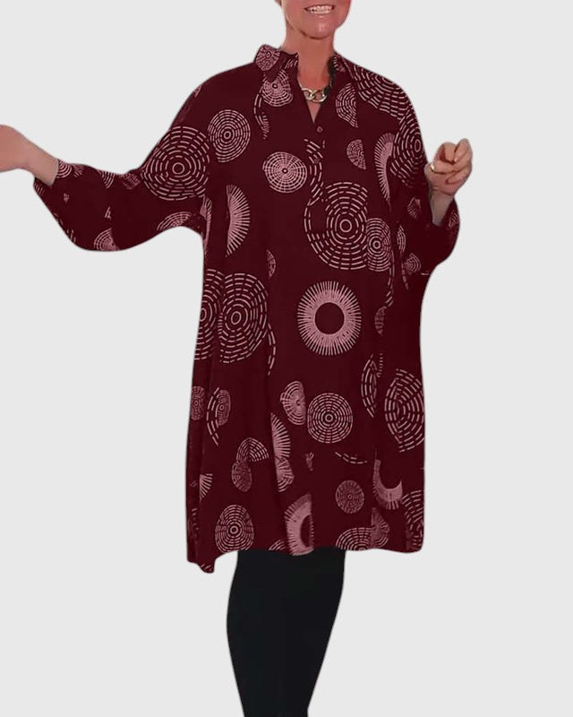 SHERIE™ | GEOMETRIC WRAP DRESS