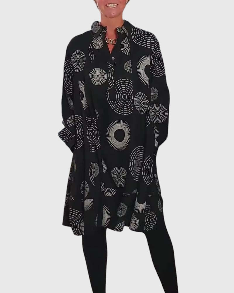 SHERIE™ | GEOMETRIC WRAP DRESS