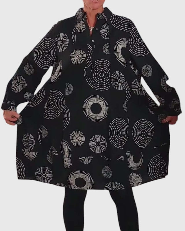 SHERIE™ | GEOMETRIC WRAP DRESS