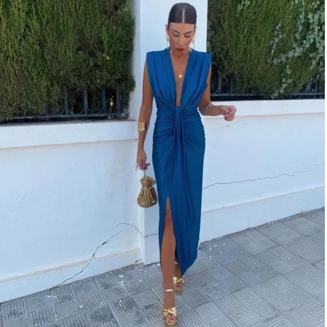 RAELYN™ | FLOWY OFF-SHOULDER MIDI DRESS