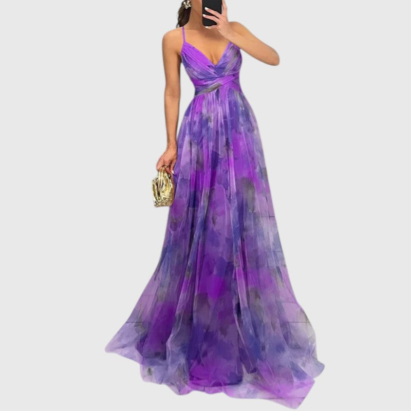 CARLEY™ | ENCHANTING FLORAL PRINT MAXI DRESS