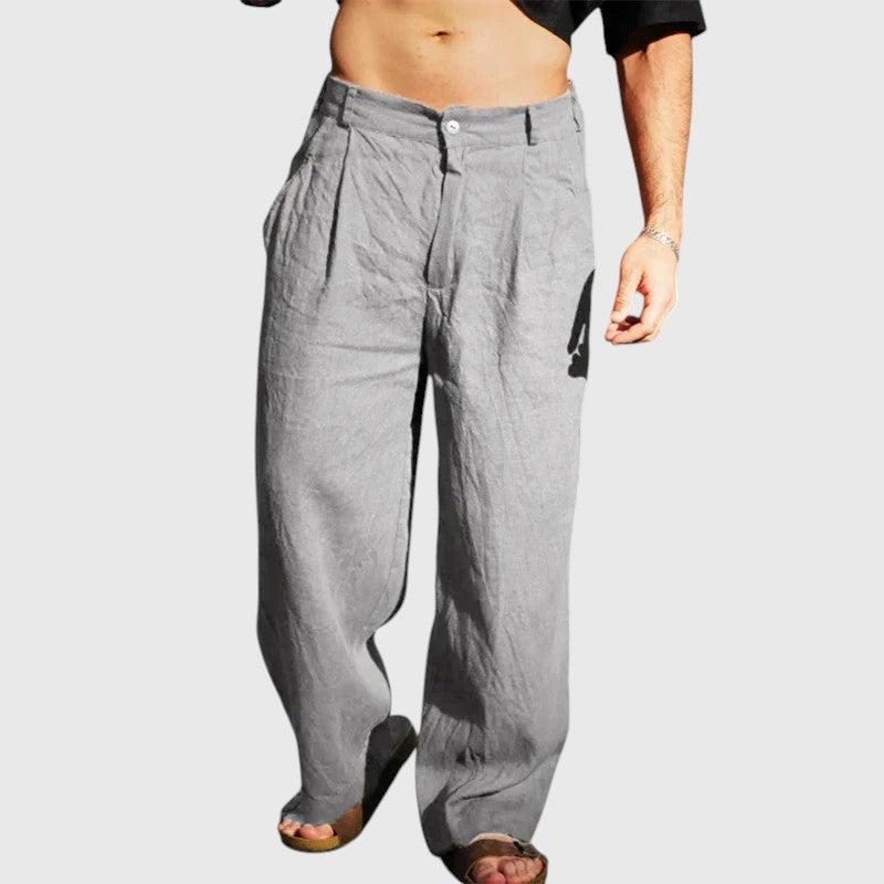 BRUCE™ | WIDE-LEG LINEN PANTS