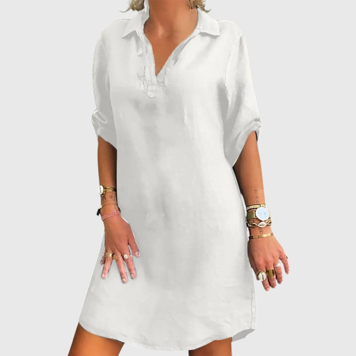 JENNIFEER™ | LINEN MINI DRESS