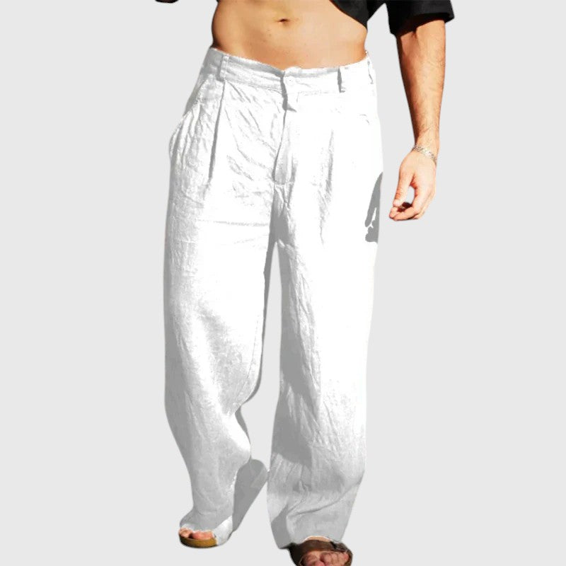 BRUCE™ | WIDE-LEG LINEN PANTS