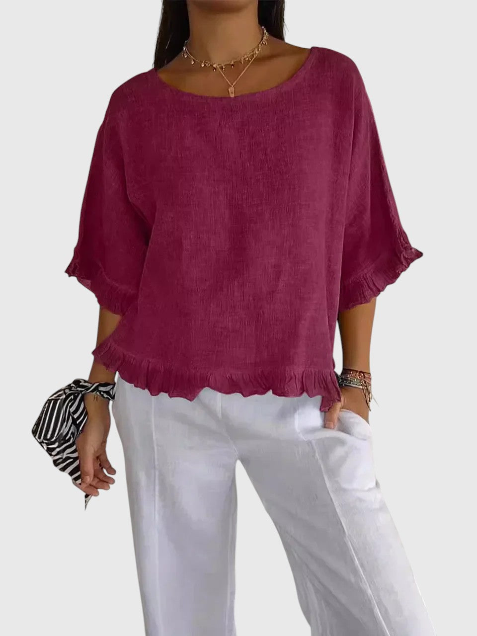 FRANCES™ | STYLISH CASUAL BLOUSE