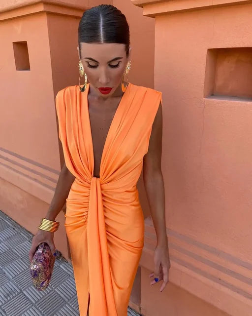 RAELYN™ | FLOWY OFF-SHOULDER MIDI DRESS