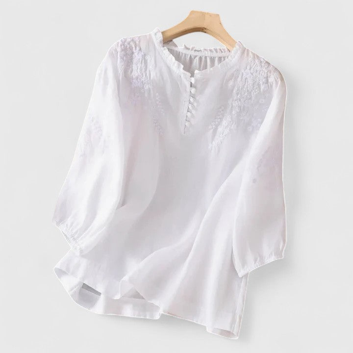 EFFIE™ | ELEGANT BUTTON-FRONT BLOUSE