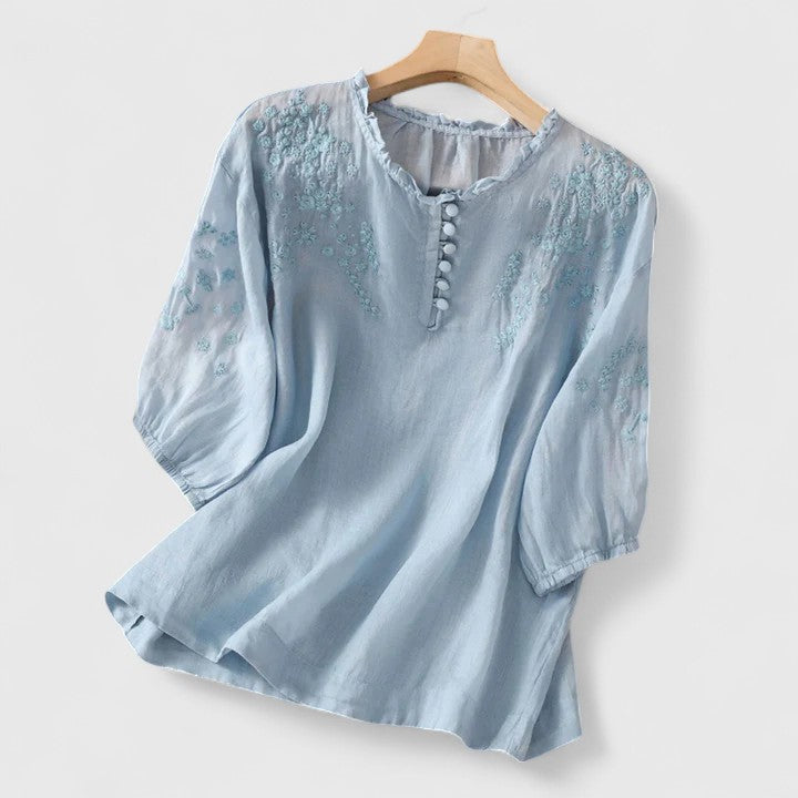 EFFIE™ | ELEGANT BUTTON-FRONT BLOUSE