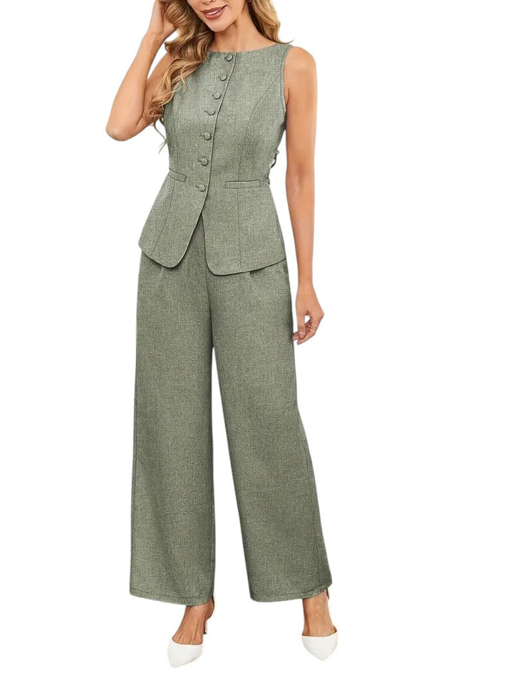 HARPER™ | V-NECK TOP & PANTS SET