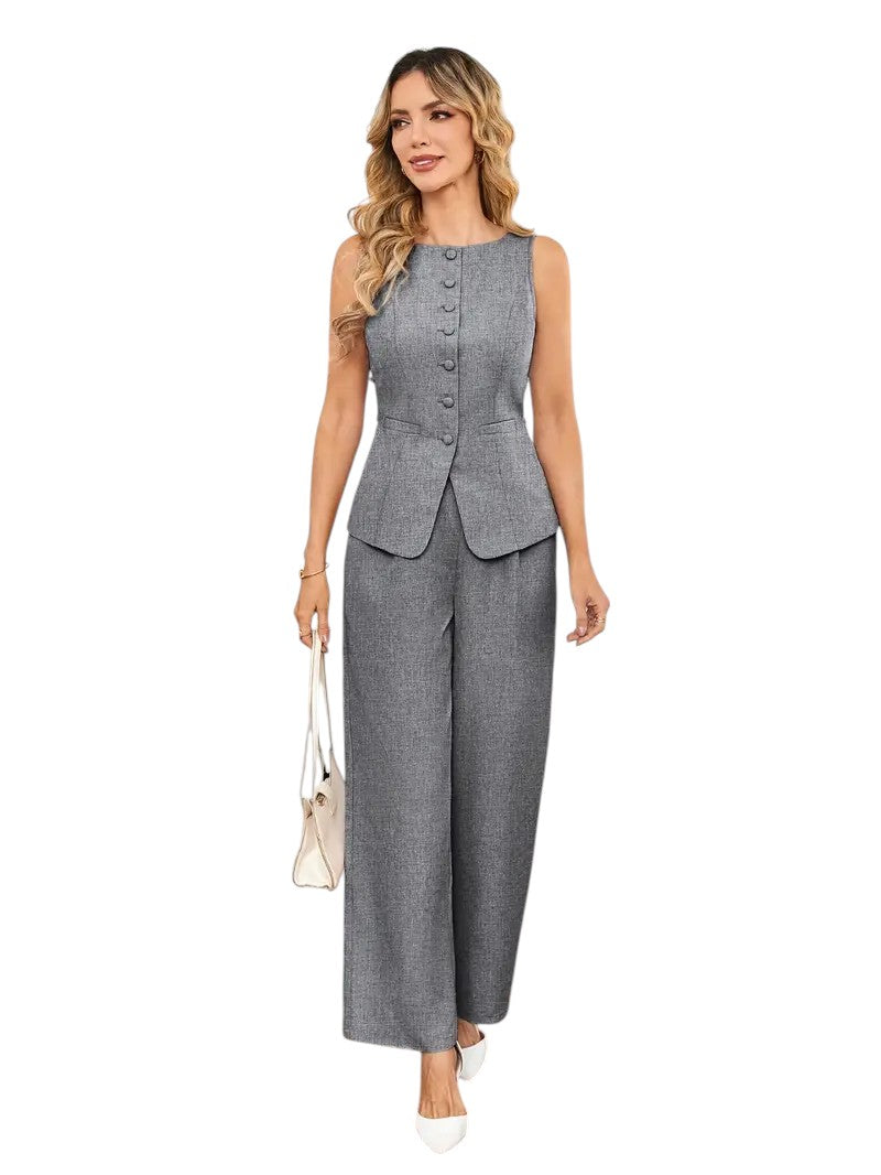 HARPER™ | V-NECK TOP & PANTS SET