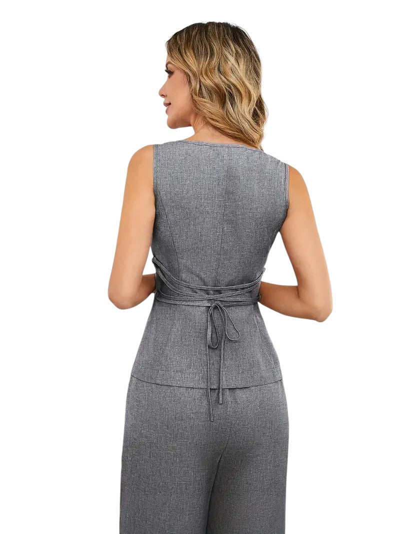 HARPER™ | V-NECK TOP & PANTS SET