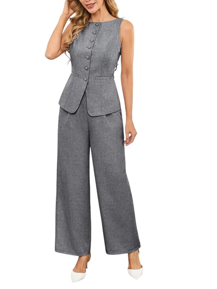 HARPER™ | V-NECK TOP & PANTS SET