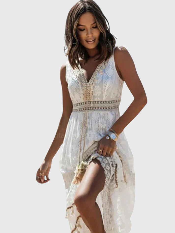 Alora – Bohemian Luxe Maxi Dress