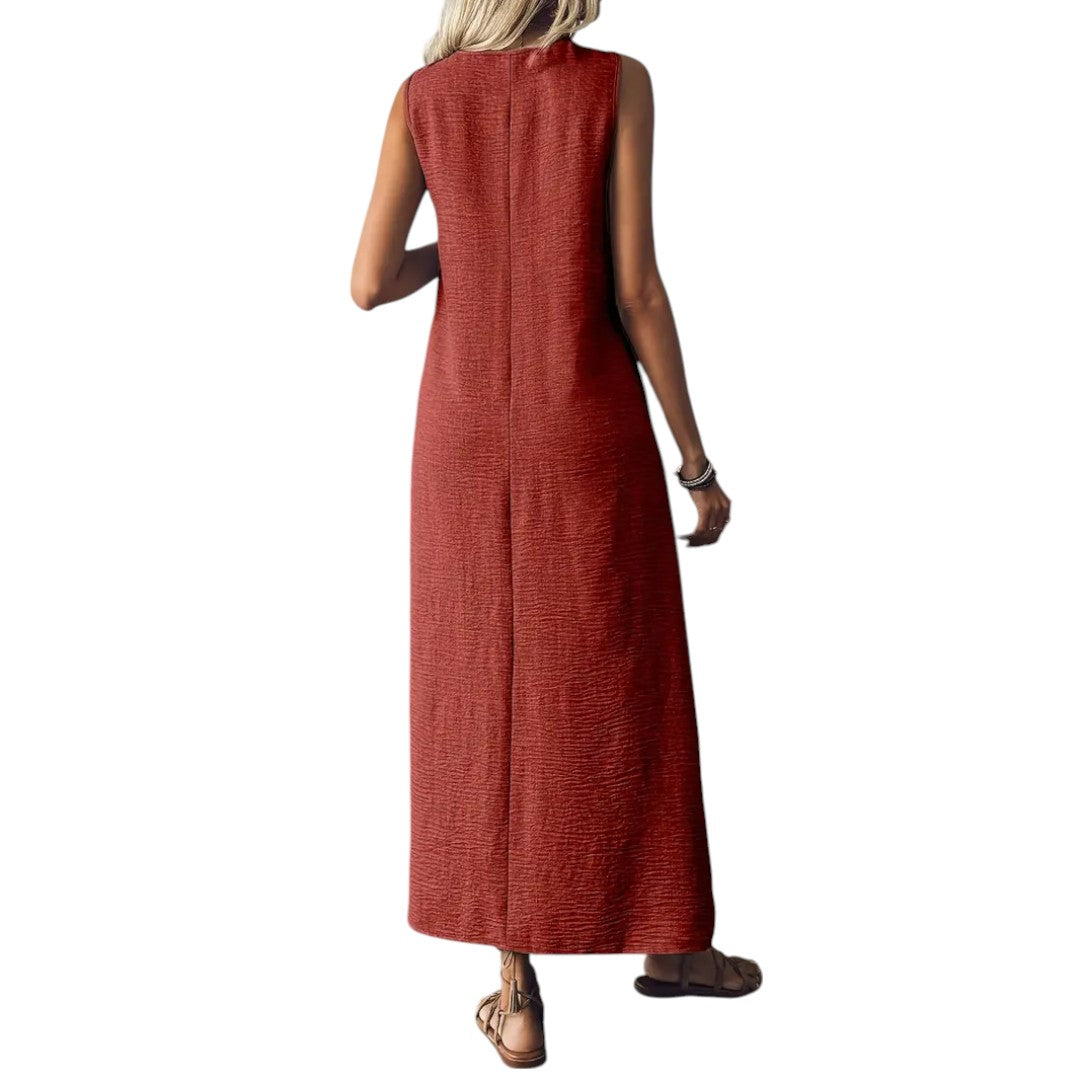 Marvella™ | Elegant V-Neck Maxi Dress