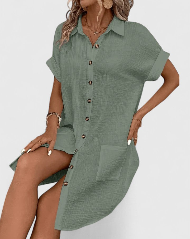 Gianelleza™ | Sophisticated Midi Summer Dress