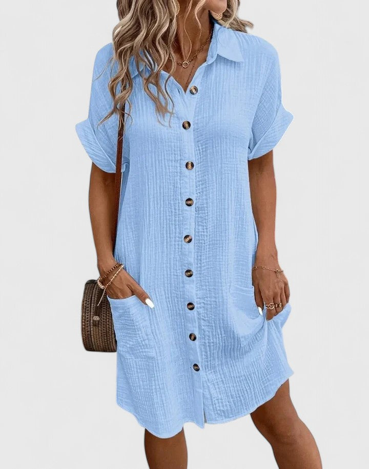 Gianelleza™ | Sophisticated Midi Summer Dress