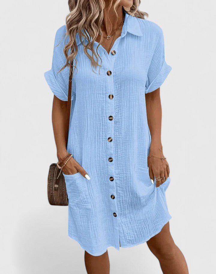 Gianelleza™ | Sophisticated Midi Summer Dress