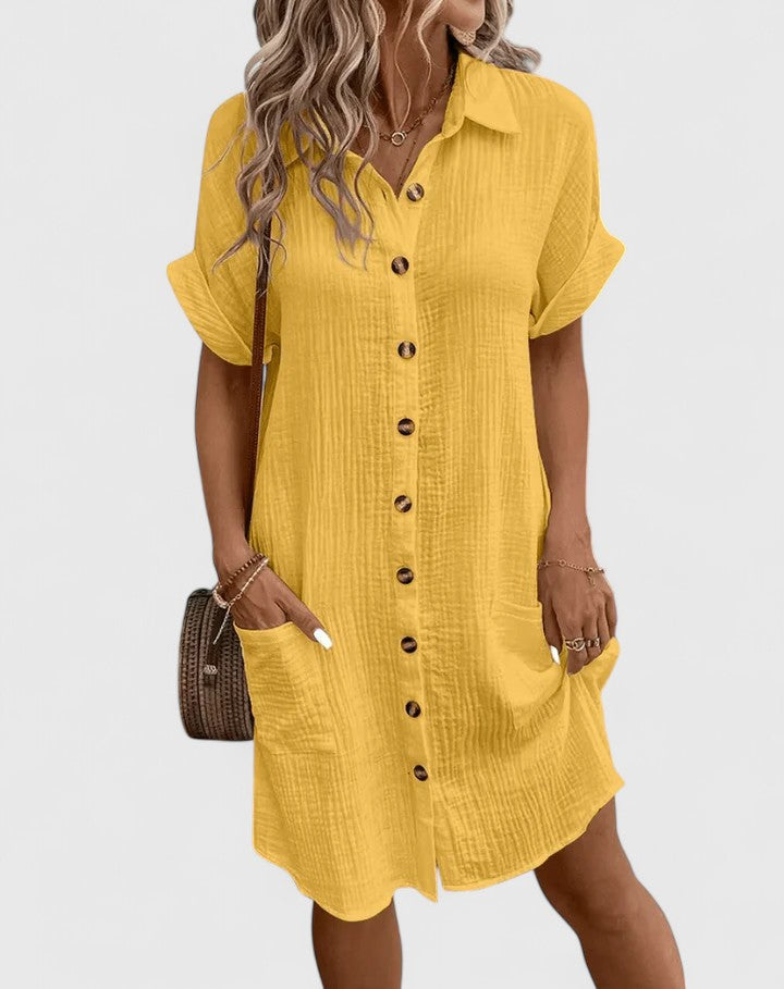 Gianelleza™ | Sophisticated Midi Summer Dress