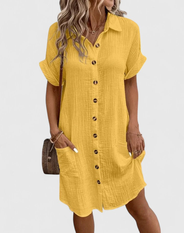 Gianelleza™ | Sophisticated Midi Summer Dress