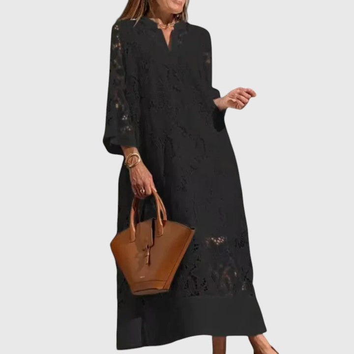 DAWN™ | EMBROIDERED MIDI DRESS
