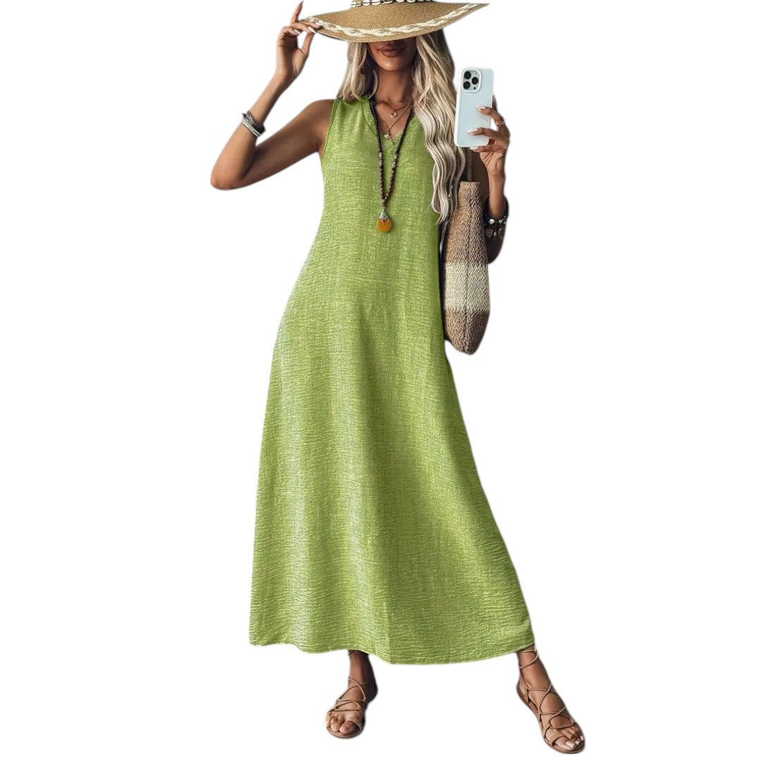 Marvella™ | Elegant V-Neck Maxi Dress