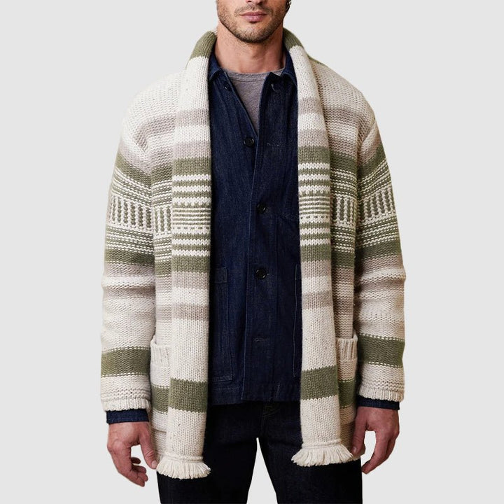 Daniel Hall Vintage Striped Cardigan