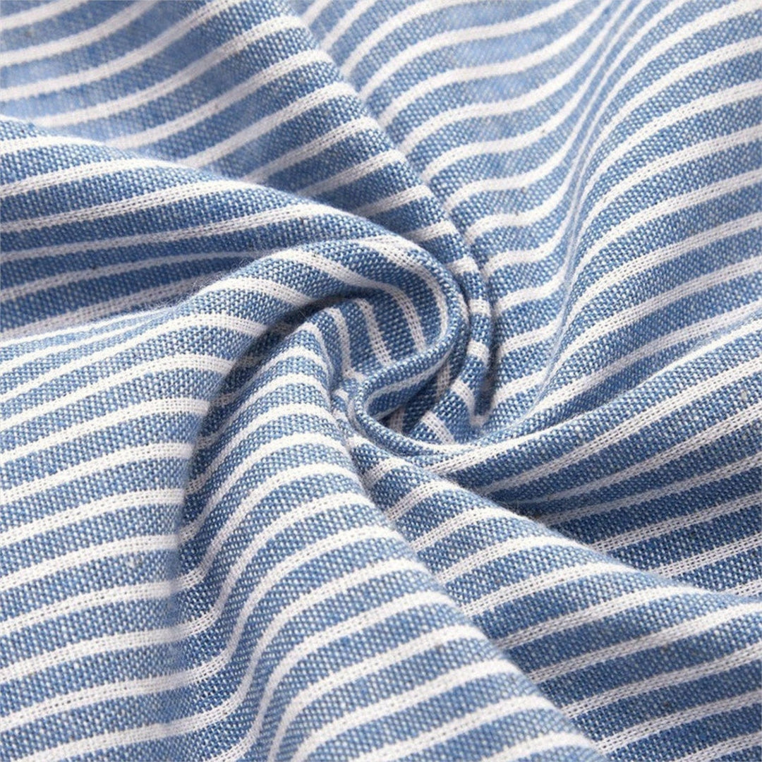 ALISE™ | STRIPED COTTON MIDI DRESS