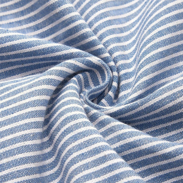 ALISE™ | STRIPED COTTON MIDI DRESS