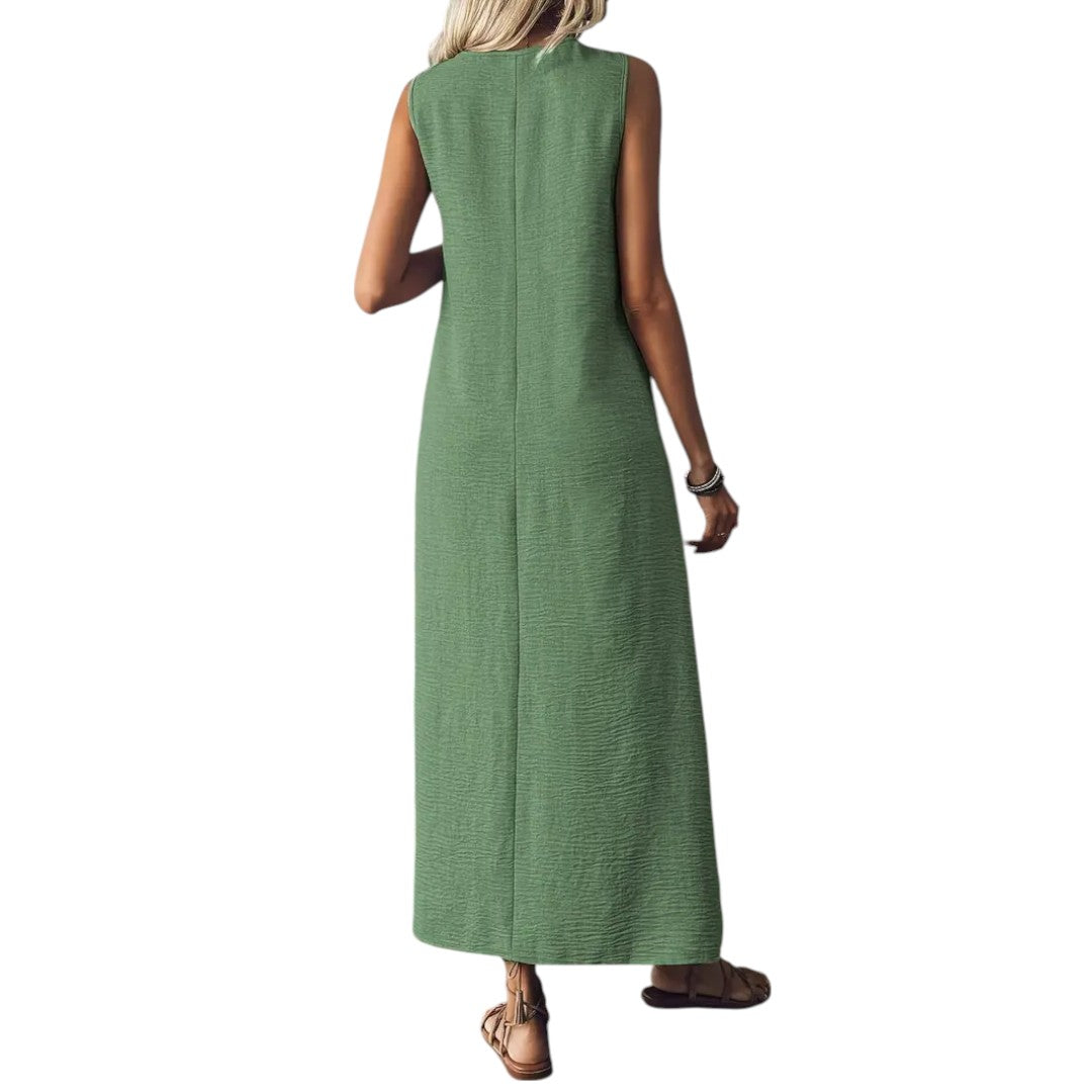 Marvella™ | Elegant V-Neck Maxi Dress