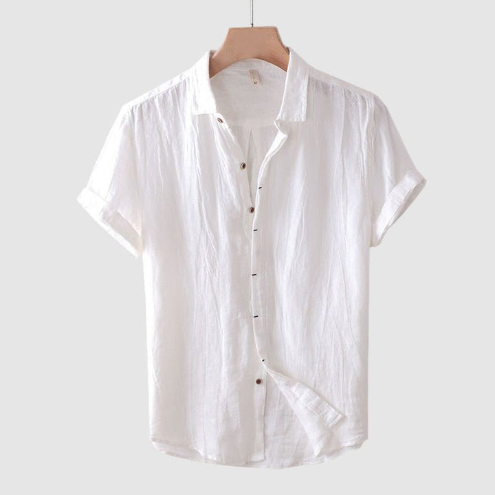 WESLEY™ | REFINED BOLOGNA LINEN SHIRT