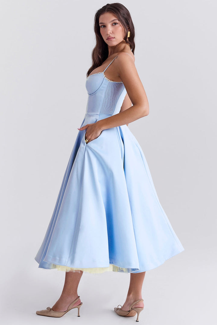 SANDRA™ | ELEGANT TULLE MIDI DRESS