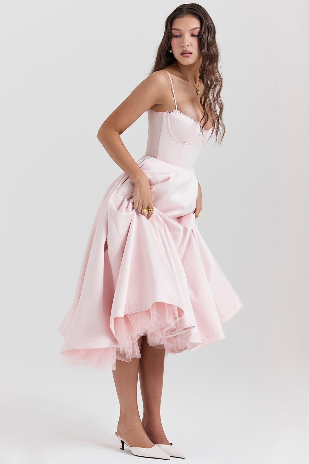 SANDRA™ | ELEGANT TULLE MIDI DRESS