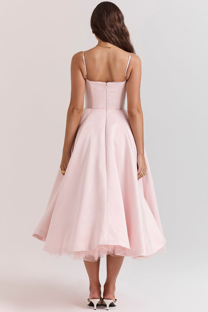 SANDRA™ | ELEGANT TULLE MIDI DRESS