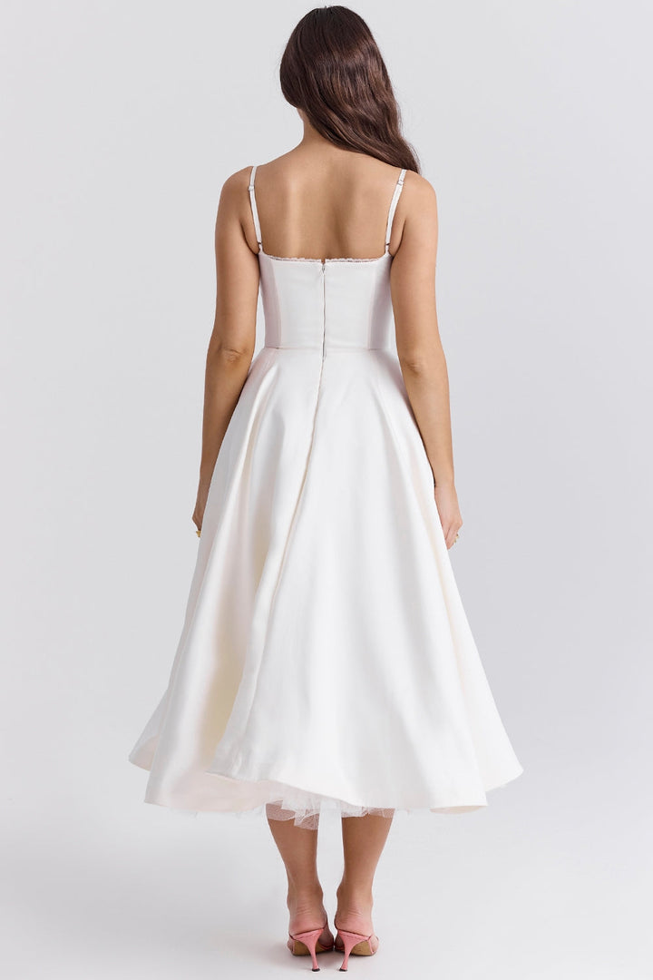 SANDRA™ | ELEGANT TULLE MIDI DRESS