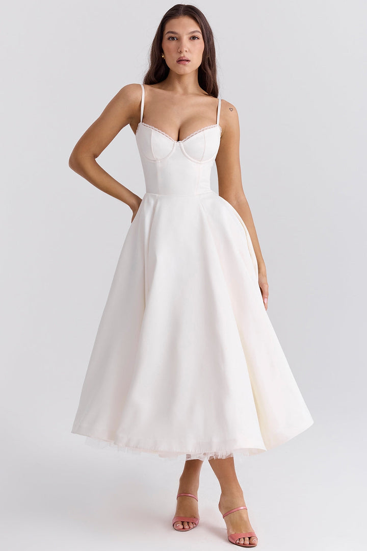 SANDRA™ | ELEGANT TULLE MIDI DRESS