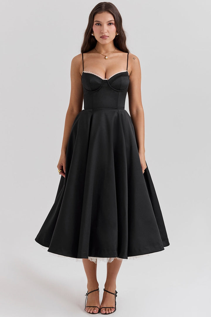 SANDRA™ | ELEGANT TULLE MIDI DRESS