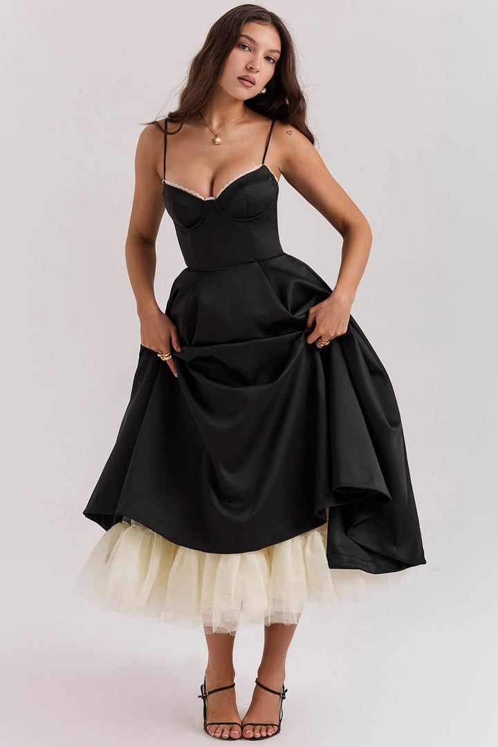 SANDRA™ | ELEGANT TULLE MIDI DRESS