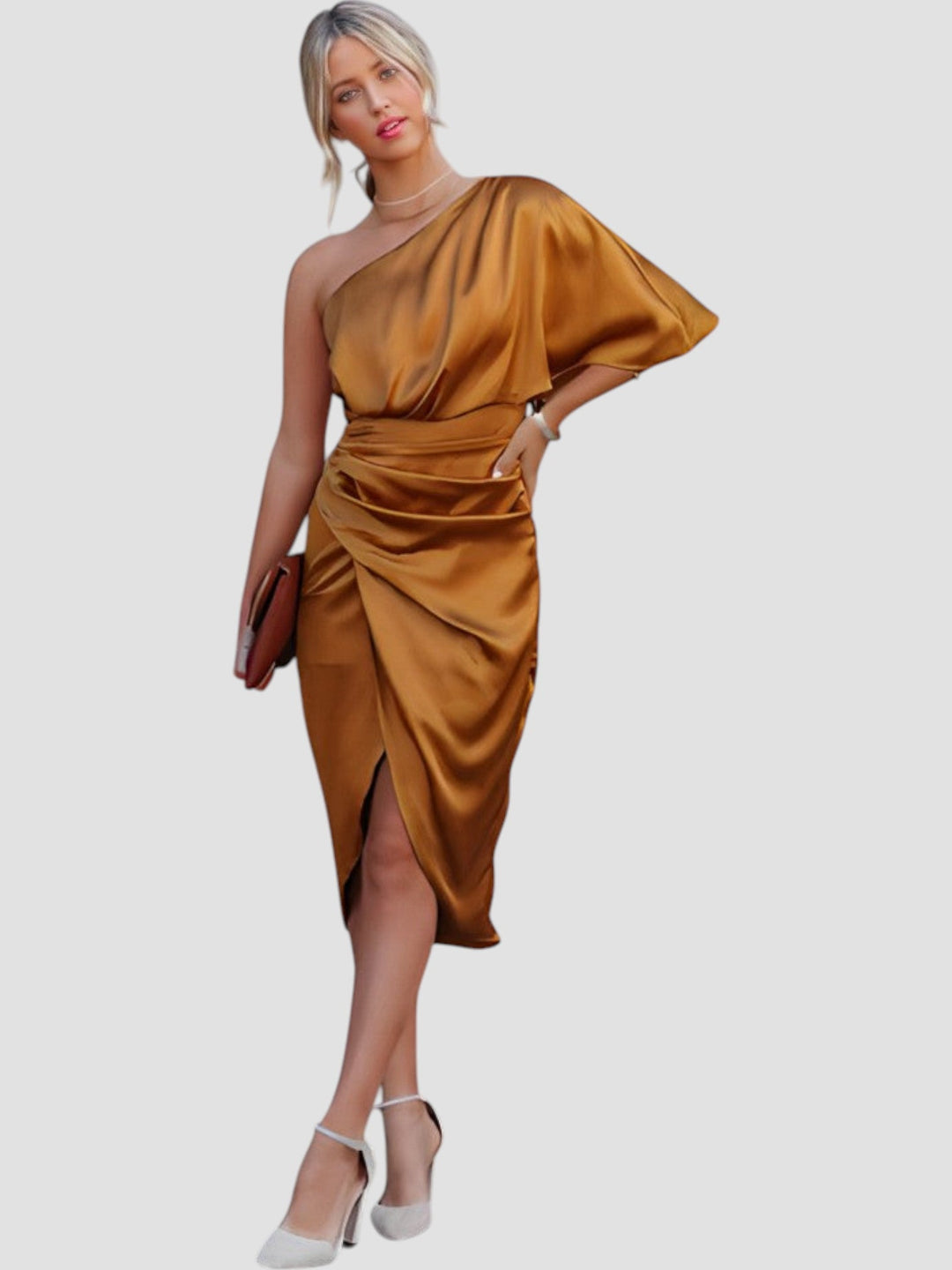 DELANEY™ | ELEGANT SATIN MAXI DRESS