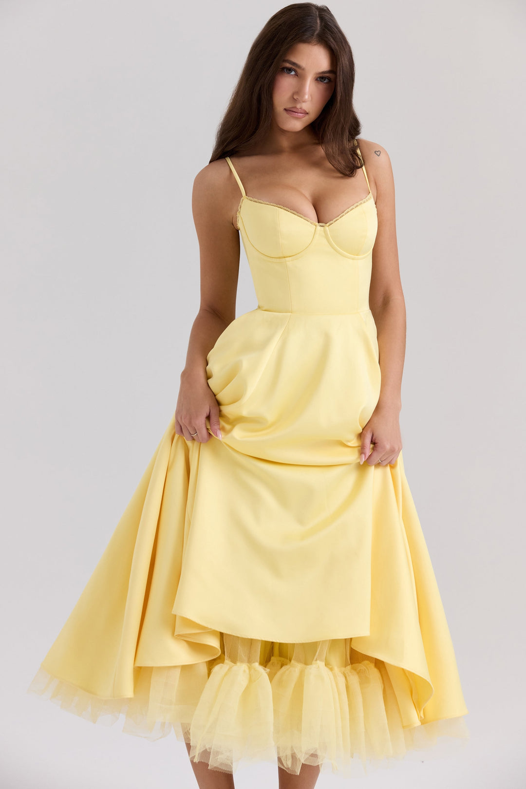 SANDRA™ | ELEGANT TULLE MIDI DRESS