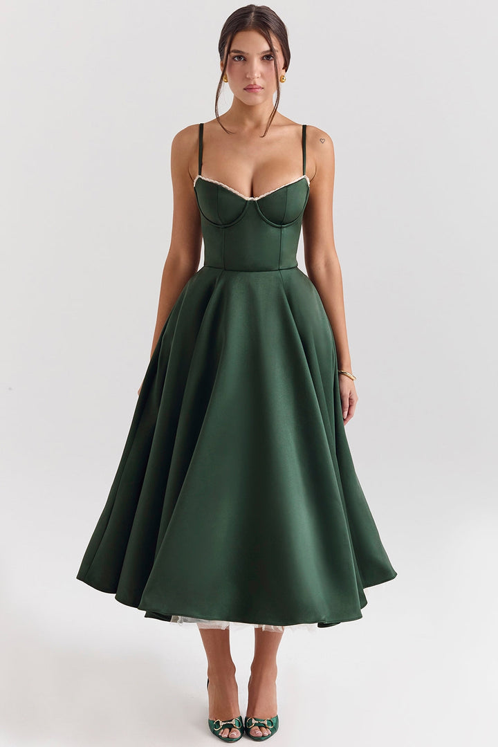 SANDRA™ | ELEGANT TULLE MIDI DRESS