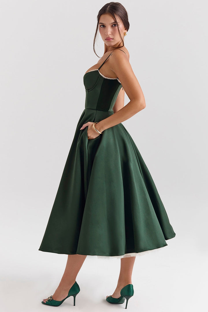 SANDRA™ | ELEGANT TULLE MIDI DRESS