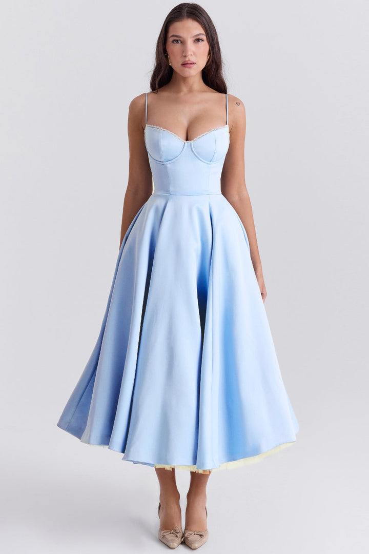 SANDRA™ | ELEGANT TULLE MIDI DRESS