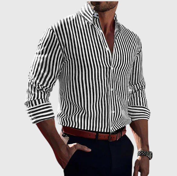 TODD™ | STRIPED MEN'S SHIRT – SMART & CONFIDENT