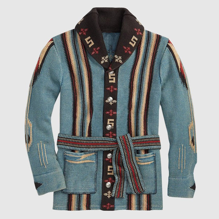 Jack Washington Abstract Pattern Cardigan