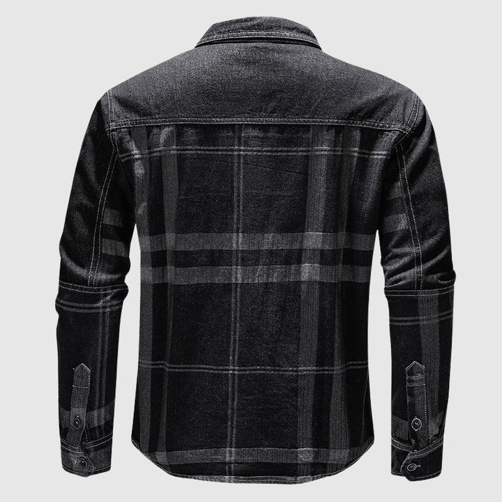 Jack Washington Plaid Denim Shirt