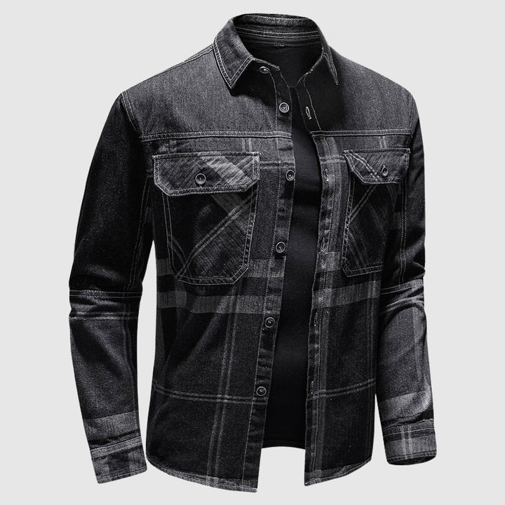 Jack Washington Plaid Denim Shirt