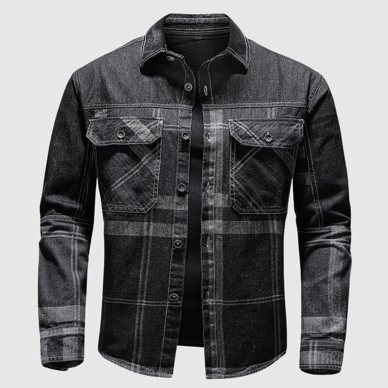 Jack Washington Plaid Denim Shirt